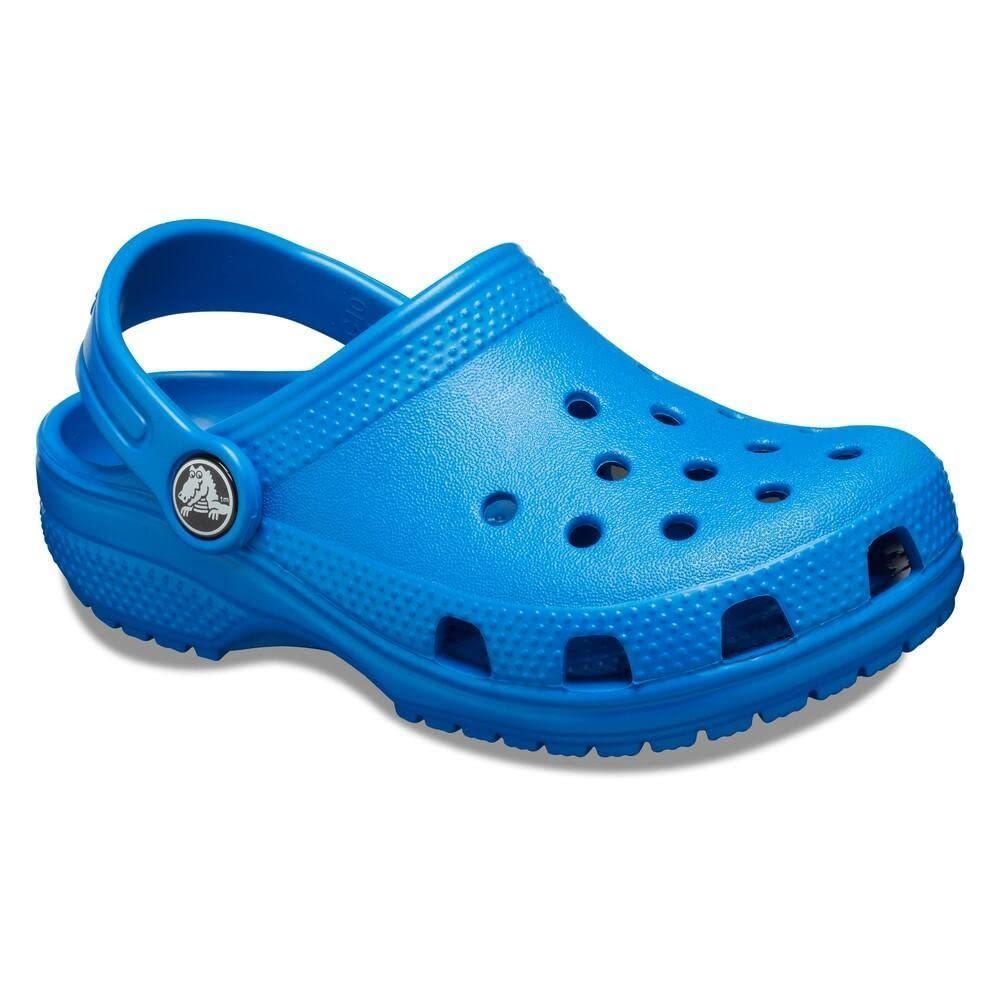 CROCS KIDS' CLASSIC CLOG , BRIGHT COBALT/BRIGHT COBALT, 4 BIG KID - Picture 4 of 6